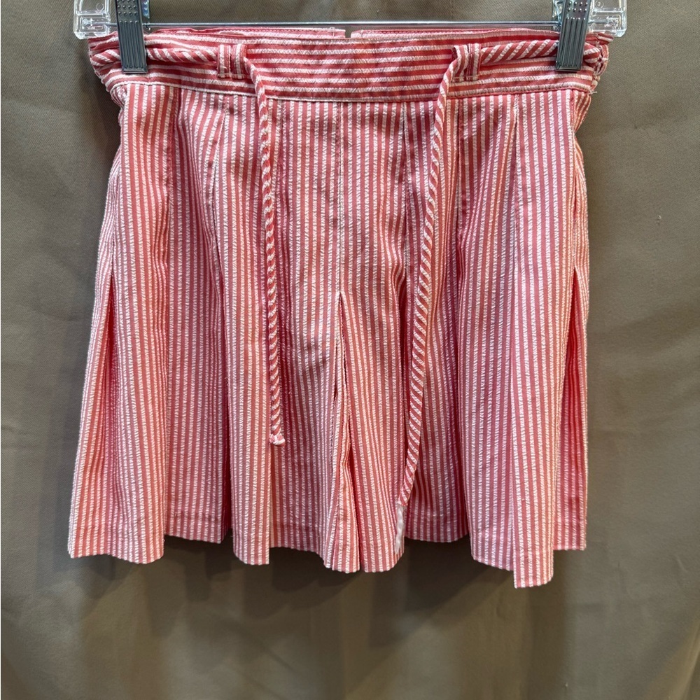 Vintage Tail Coral Striped Mini Skirt Size 6